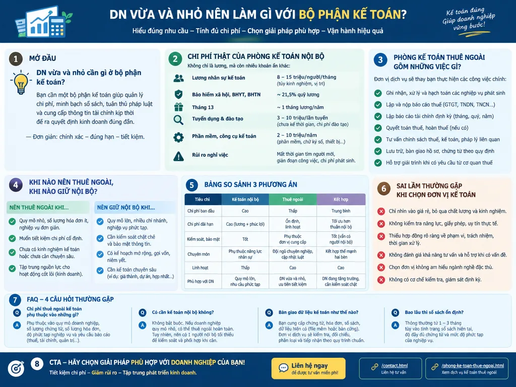 Dịch vụ kế toán cho doanh nghiệp vừa và nhỏ: nên thuê trong hay ngoài? - ảnh minh họa 1