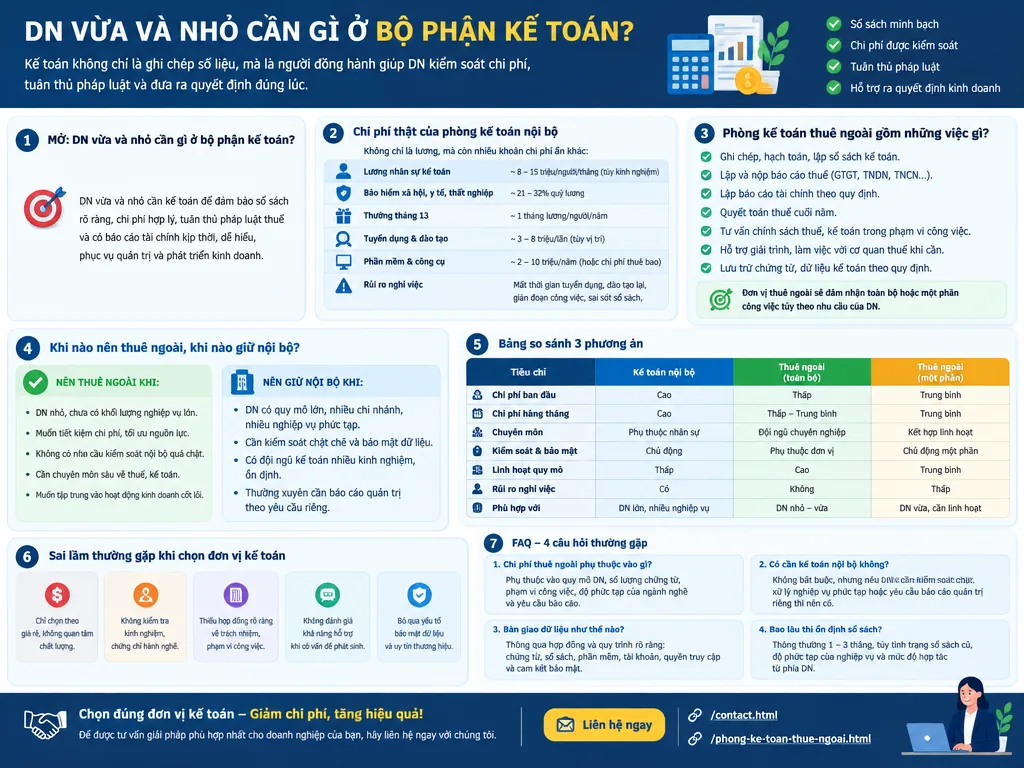 Dịch vụ kế toán cho doanh nghiệp vừa và nhỏ: nên thuê trong hay ngoài? - ảnh minh họa 2