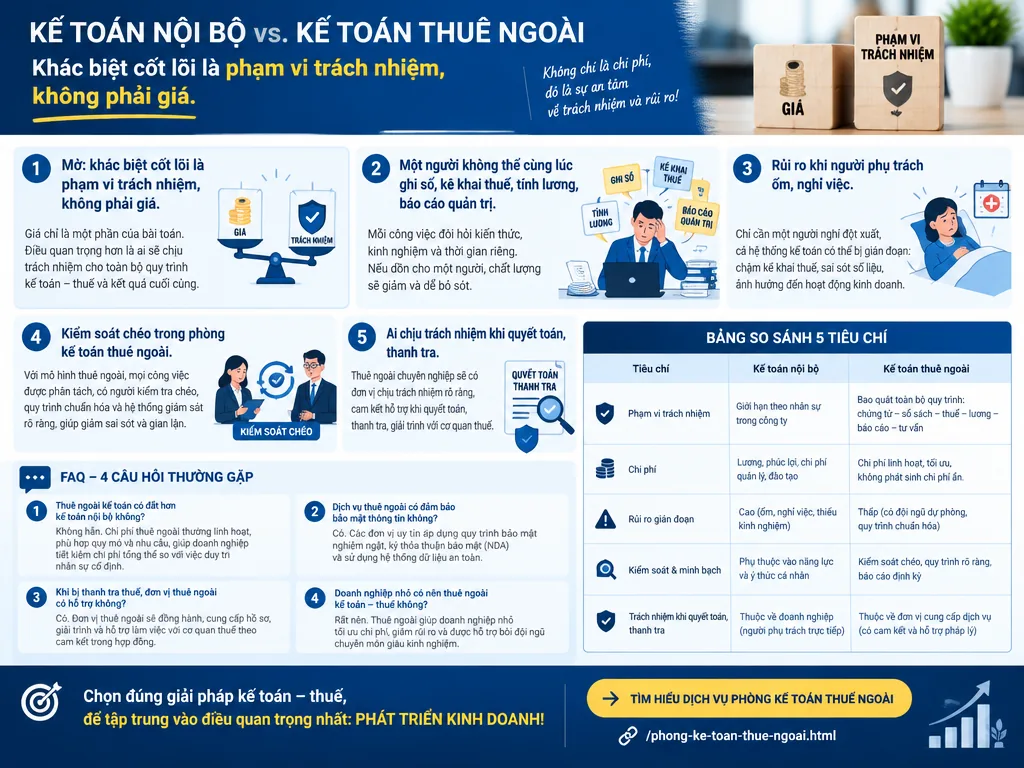 Hai kế toán viên cùng đối chiếu báo cáo tài chính trên bàn làm việc